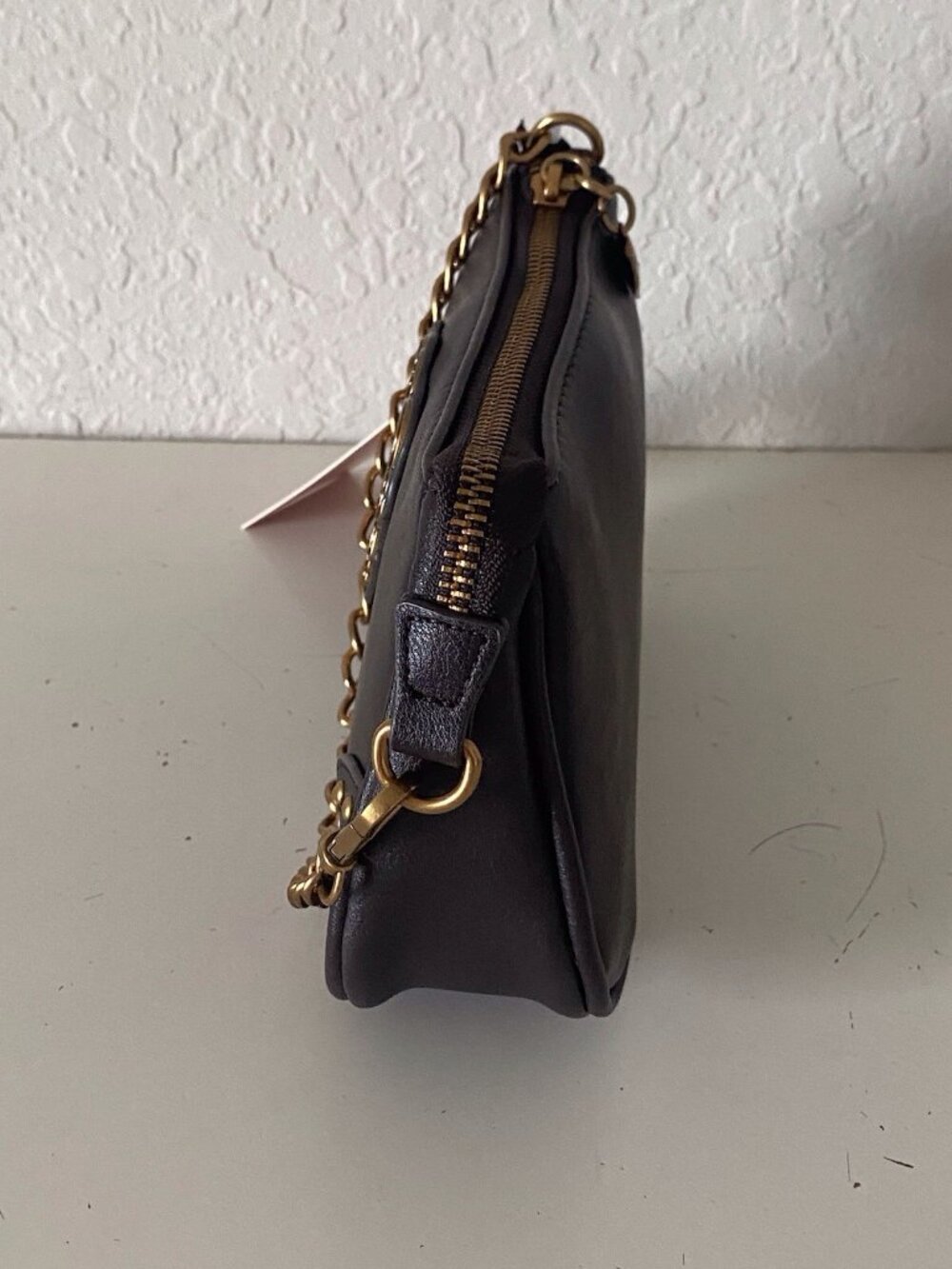Juicy Couture In Her Juicy Era Convertible Wristlet Mini Bag Purse Chocolate NEW - Picture 7 of 14